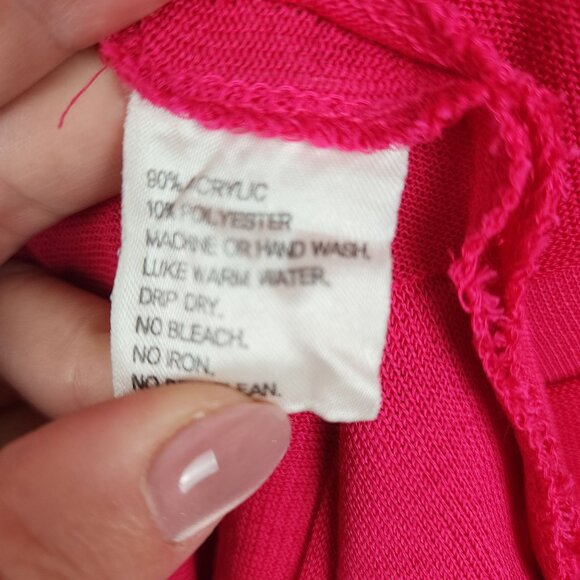 Exclusively Misook XL bundle open front cardigan Pink Black - Picture 6 of 14